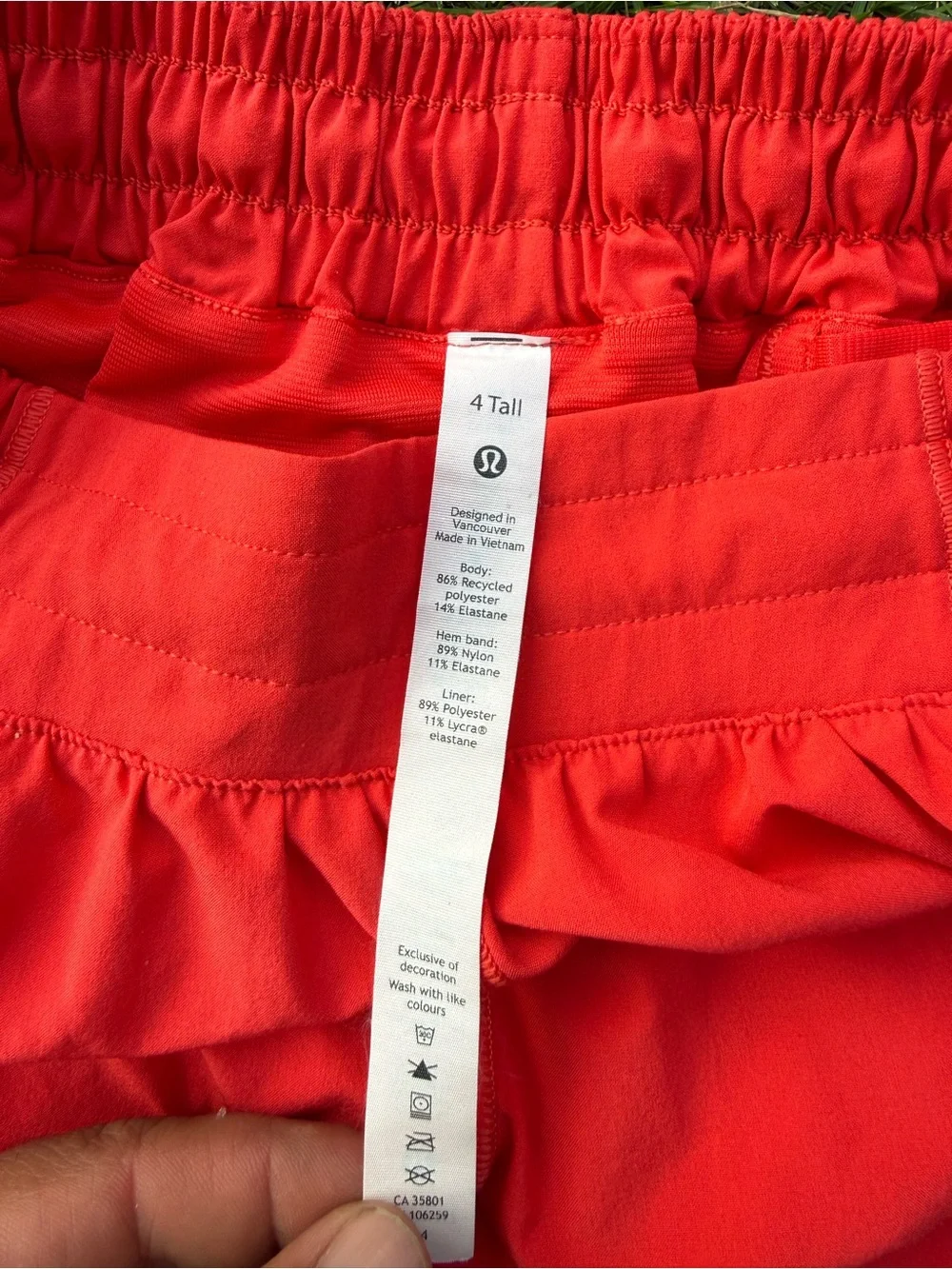 lululemon athletica Red Running Shorts